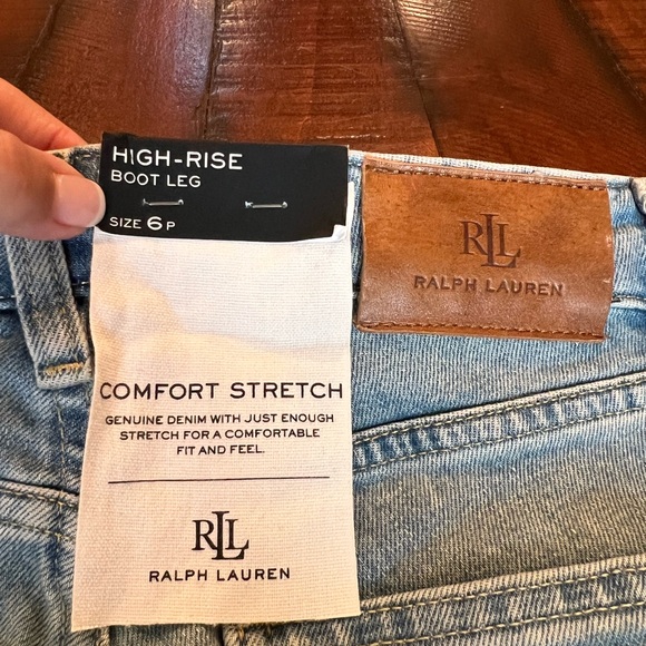 Lauren Ralph Lauren Light Blue Flare Jeans - Picture 4 of 5